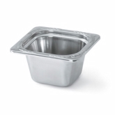Vollrath, Miramar Plain Food Pan, 1/6 Size, 1.24 qt, 4" Deep, S/S