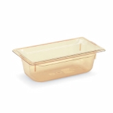 Vollrath, Super Pan Food Pan, 1/3 Size, 4" Deep, High-Temp Amber Plastic