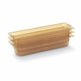 Vollrath, Super Pan 3 Pan Food Pan, 1/2 Size Long, 2 1/2" Deep, High-Temp Amber Plastic