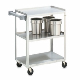 Vollrath Utility Cart, S/S, 3-Shelf Truck, Unit Measures 27 1/2" L x 15 1/2" W x 32 5/8" H