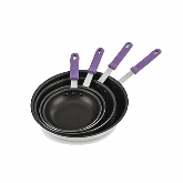 Vollrath, Allergen Safe Aluminum SteelCoat Fry Pan, Purple, 7" dia.