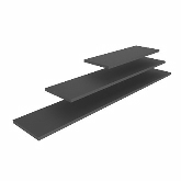 Vollrath, Medium Wood Shelf, Black, 31 1/2" x 7" x 9/16", fits Stackable Support Cubes