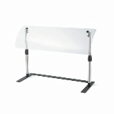 Vollrath 48" Mobile Countertop Breathguard, Sized For Standard Banquet Tables, S/S Poles