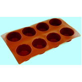 Paderno, Muffin Mold, 8 per Sheet, Silicone