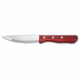 World Tableware, Beef Baron II Steak Knife, 10", Red Pakka Wood Handle