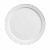 World Tableware, Narrow Rim Plate, 9", Porcelana, Bright White