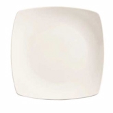 World Tableware, Square Coupe Plate, 7 1/4", Porcelana, Bright White