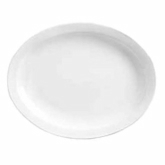 World Tableware, Narrow Rim Platter, 13 1/8" x 10", Porcelana, Bright White