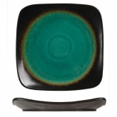 World Tableware, Square Plate, 10", Hakone, Turquoise