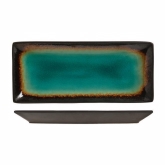 World Tableware, Rectangle Platter, 11 1/2" x 5", Hakone, Turquoise