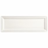 World Tableware, Rectangle Plate, 12" x 8", Slate, Ultra Bright White