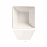 World Tableware, Square Bowl, 100 oz, Slate, Bright White, Porcelain