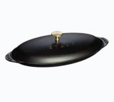 Zwilling, Staub Hot Plate, 3/4 qt, 7 7/8", w/ Lid, Black Matte, Cast Iron