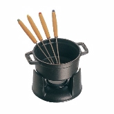 Zwilling J.A. Henckels, Mini Chocolate Fondue Set, .25 qt, Cast Iron, Black